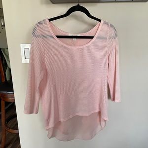 top floral criss cross back